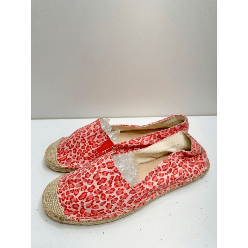 Joules Espadrilles Womens Size 9US Pink Leopard Print Slip On Shelbury Shoes NEW - Picture 4 of 10